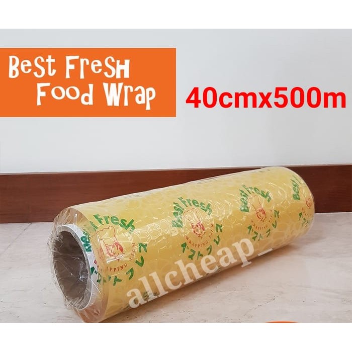 KILOAN BEST FRESH 40CM x 500M PLASTIK WRAPPING CLING FOOD WRAP STRETCH FILM