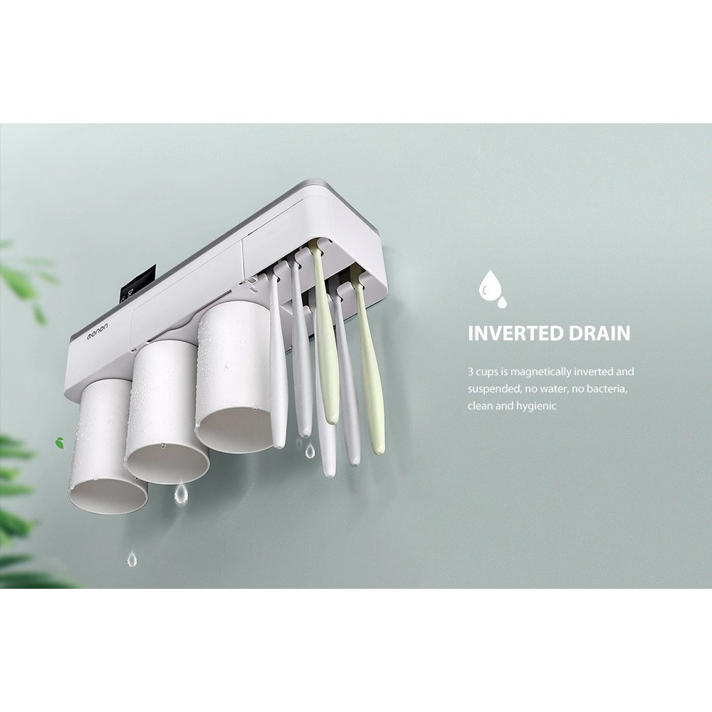 OENEN Bathroom Toothbrush Holder Multi Storage Rack Magnetic Design - A1614 - Rak Sikat &amp; Pasta Gigi