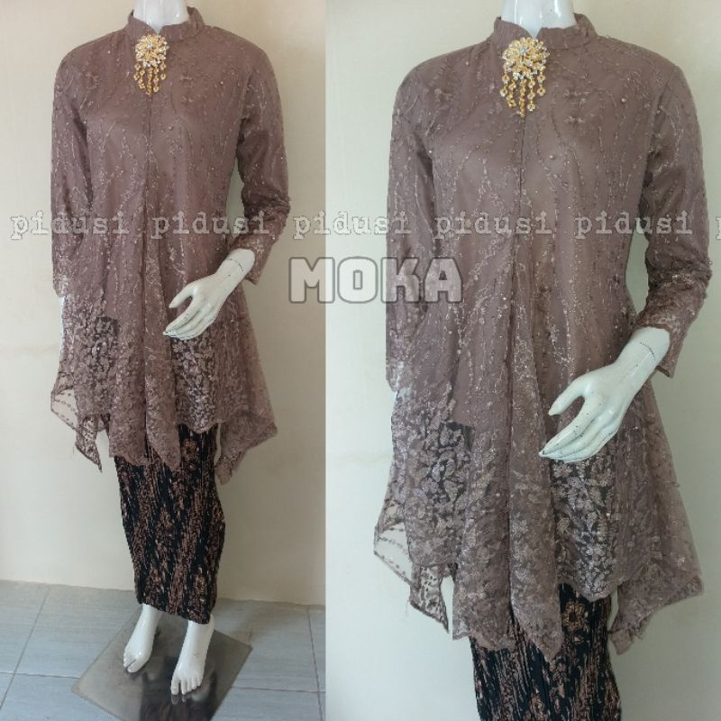 KEBAYA TULLE MUTIARA BORDIR (GLITER) / KEBAYA ANAK MUDA / KEBAYA MODERN