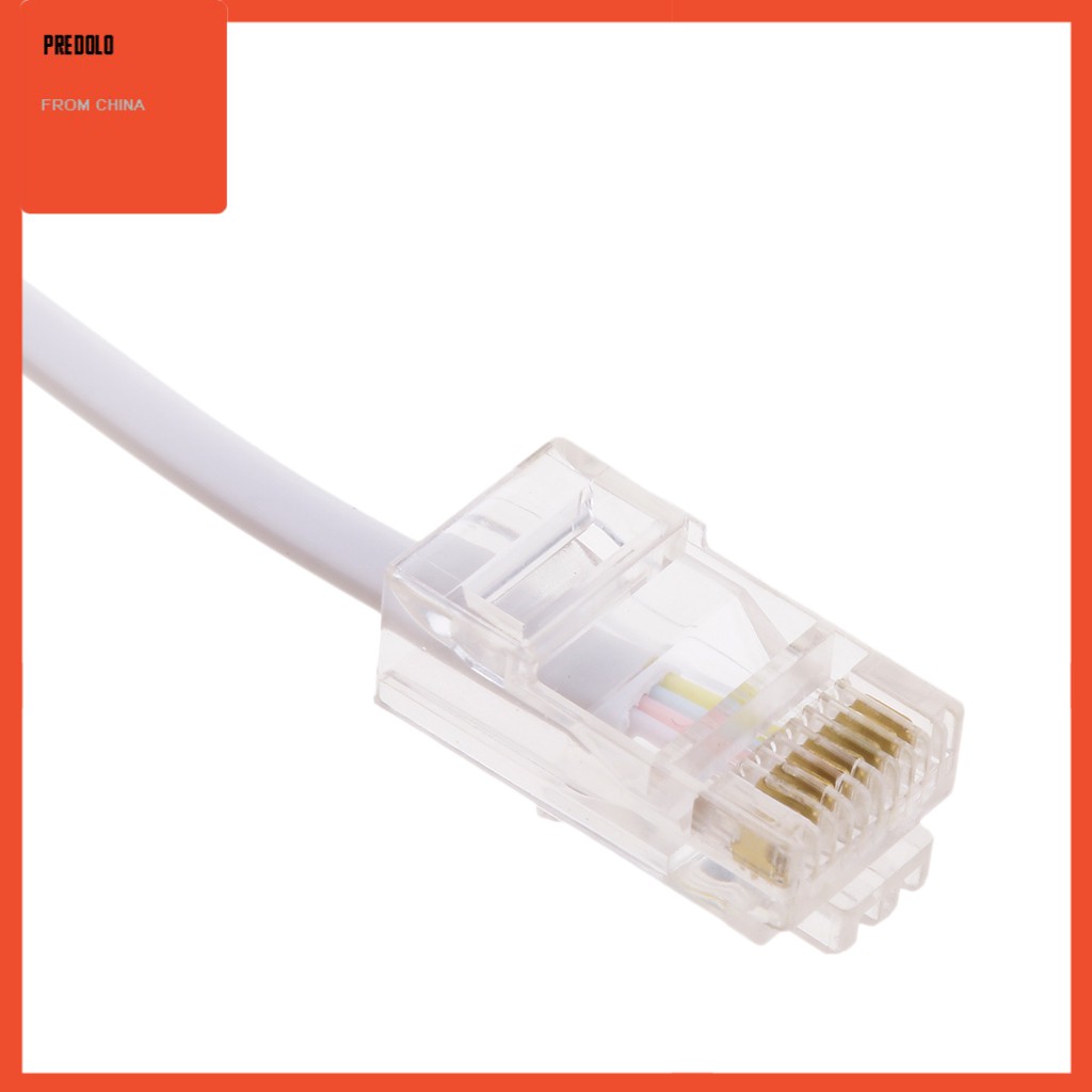 Rj11 Ke Rj45 Modem Kabel Penghubung Router Ke Soket Adsl Filtered Rj45 Warna Putih