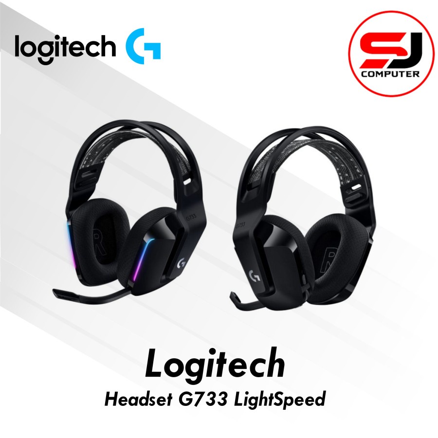 Logitech G733 LIGHTSPEED Wireless 7.1 Surround Gaming Headset - Black