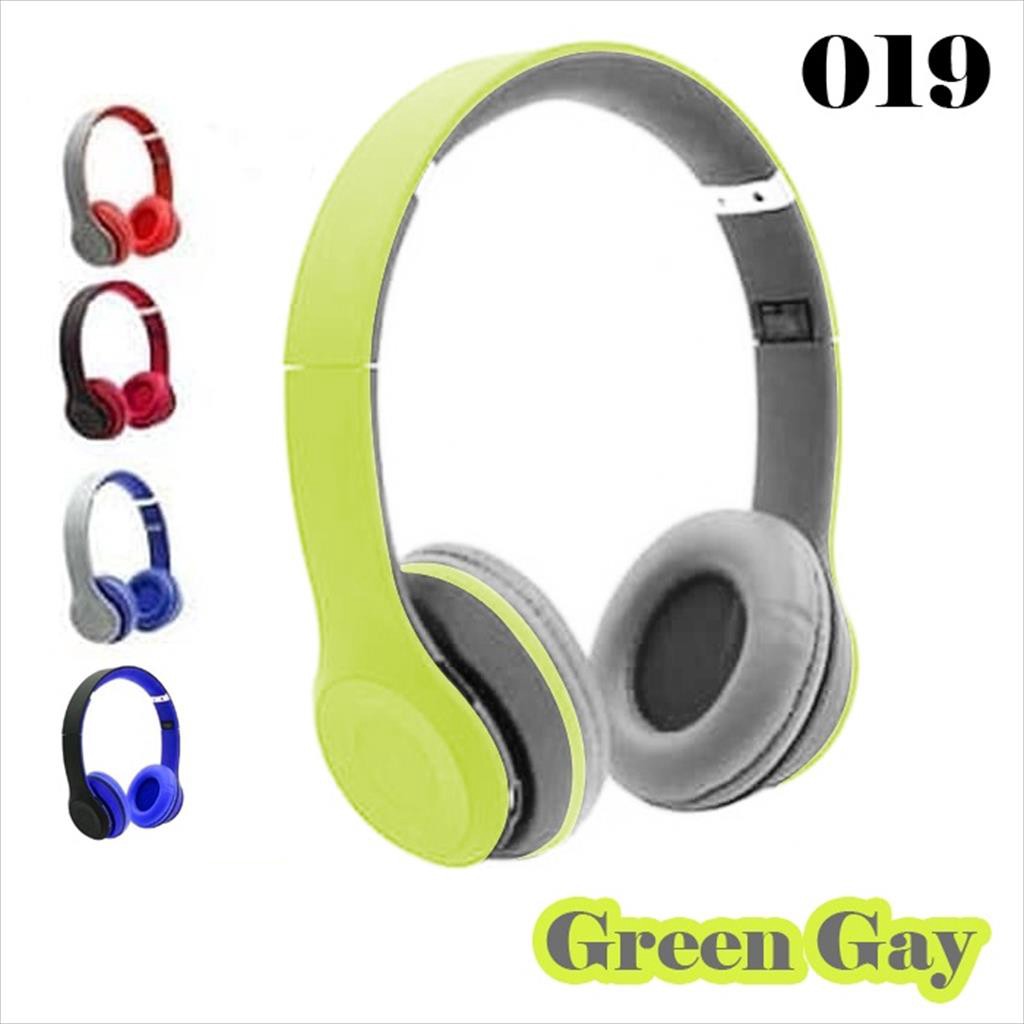 Headphone Handsfree Wireless Bluetooth 019 Headset - WARNA RANDOM