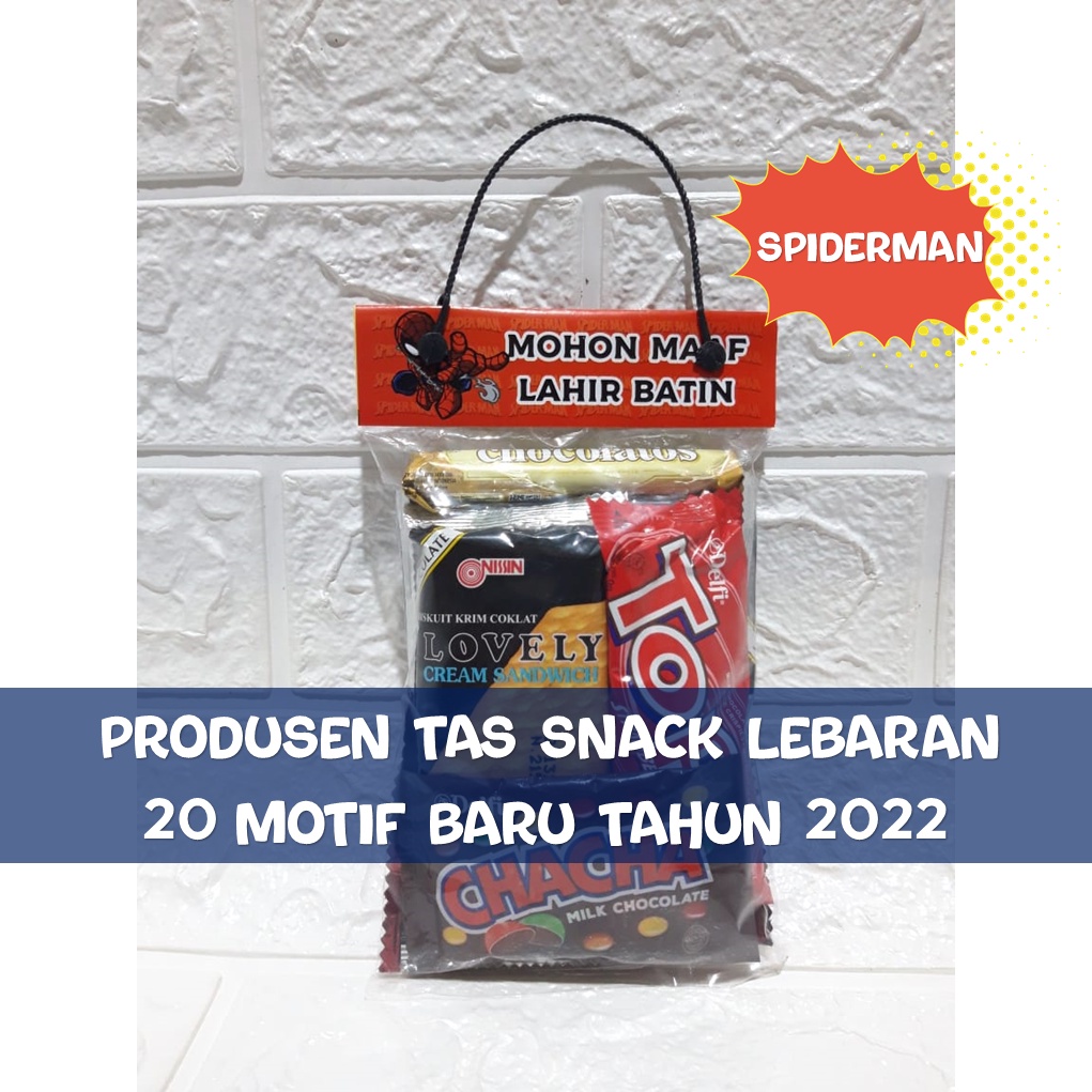 

[ MOTIF Spiderman isi 10 pcs ] Tas Plastik Snack Lebaran | Kantong THR Anak Kekinian | Amplop Parcel Lebaran Grosir | Tas Parcel Idul Fitri Anak Karakter kartun lucu