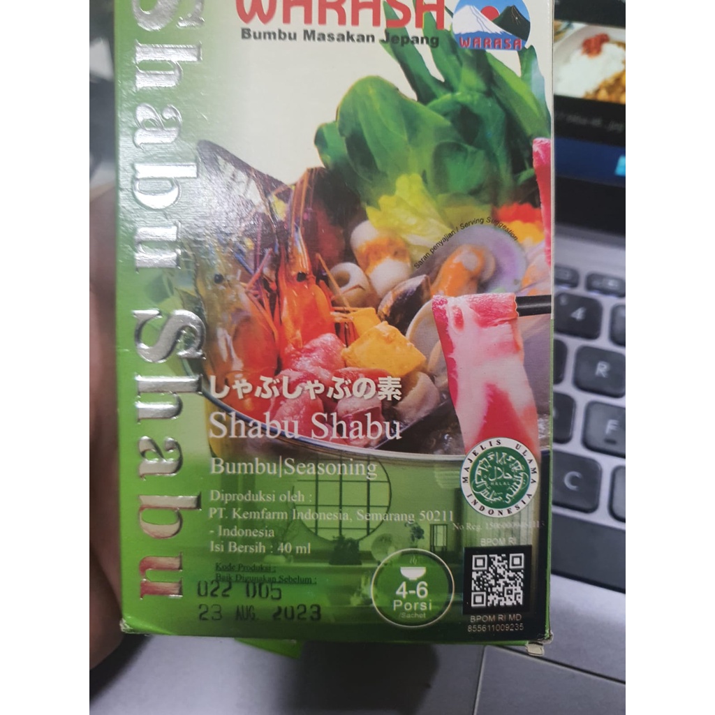 Warasa / Shabu Shabu / Bumbu Shabu Shabu 50 Gr 40 ml ml Halal Non MSG