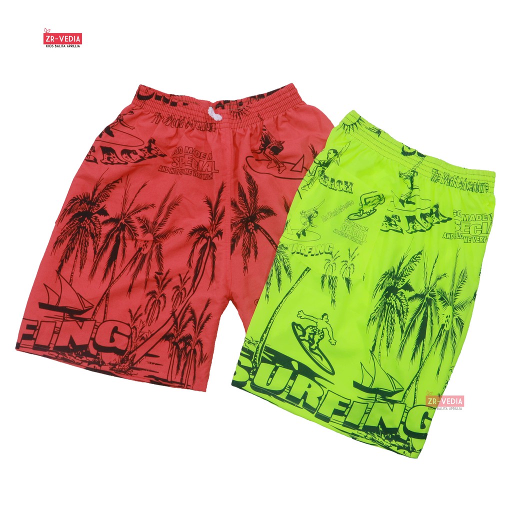 Celana Pantai Surfing Pria fit to XXL / 2 Size - Pants Surfing Hawai Santai Olahraga Boxer Pria