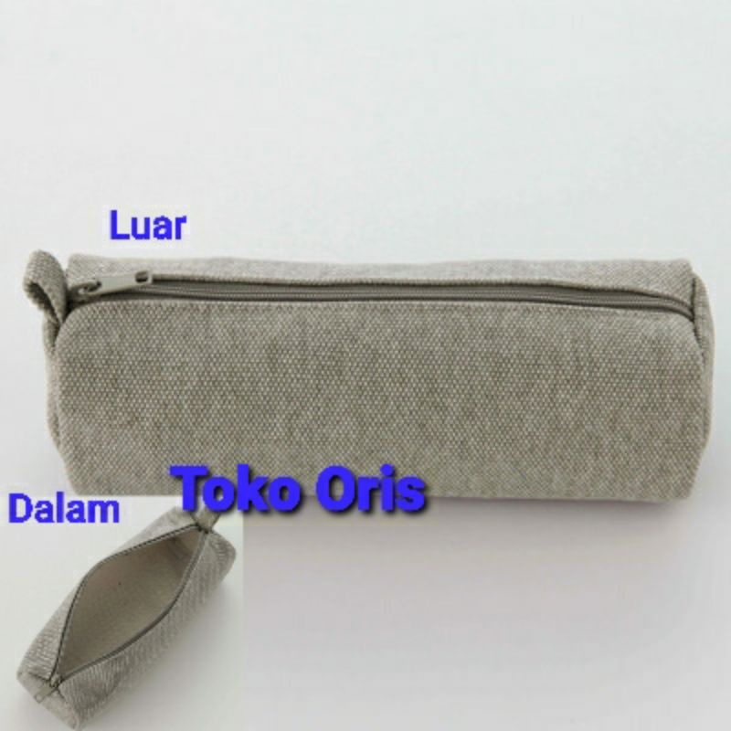 

Pen Case Square Kanvas Size 5.5x5.5x19cm Muji || Tempat Pensil