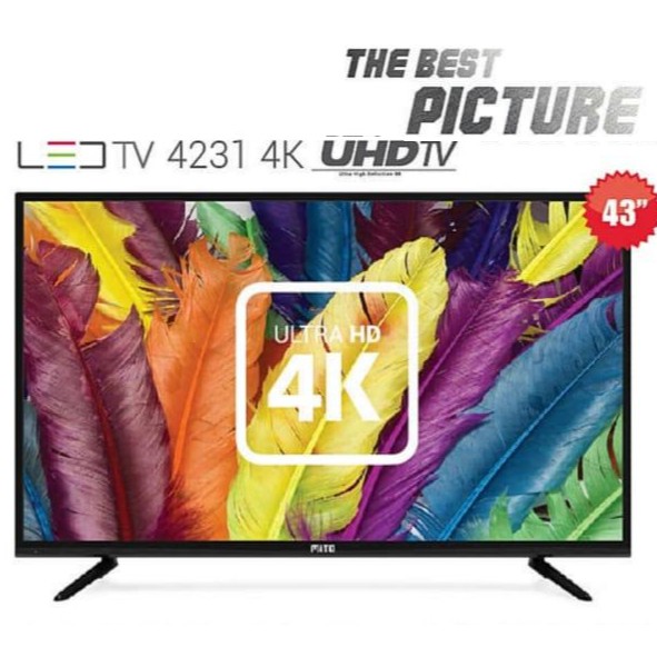 MITO 4231 4K UTRA HD LED TV 43 DIGITAL TV- DVB-T T2 - USB MOVIE FREE ONGKIR SEJABODETABEK