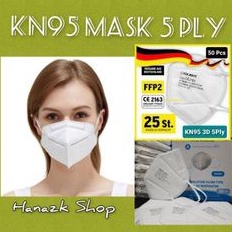 MASKER KN95 3D 5PLY 1 BOX ISI 50PCS
