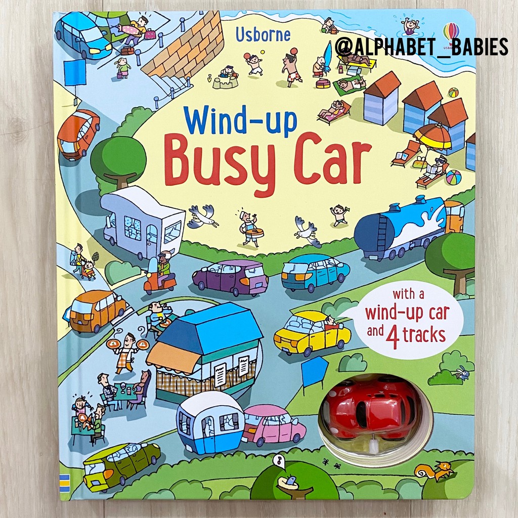 Usborne Wind-Up Busy Car (With A Wind-Up Car and 4 Tracks)