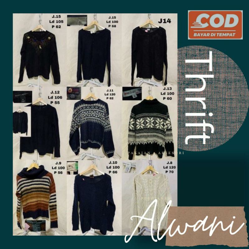 knit thrift / knit preloved / knit second / knit branded / knit korean/ preloved rajut / rajut secon
