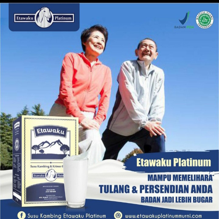 Susu Kambing Etawa Platinum Rasa Original 200gr Susu Bubuk ETAWAKU