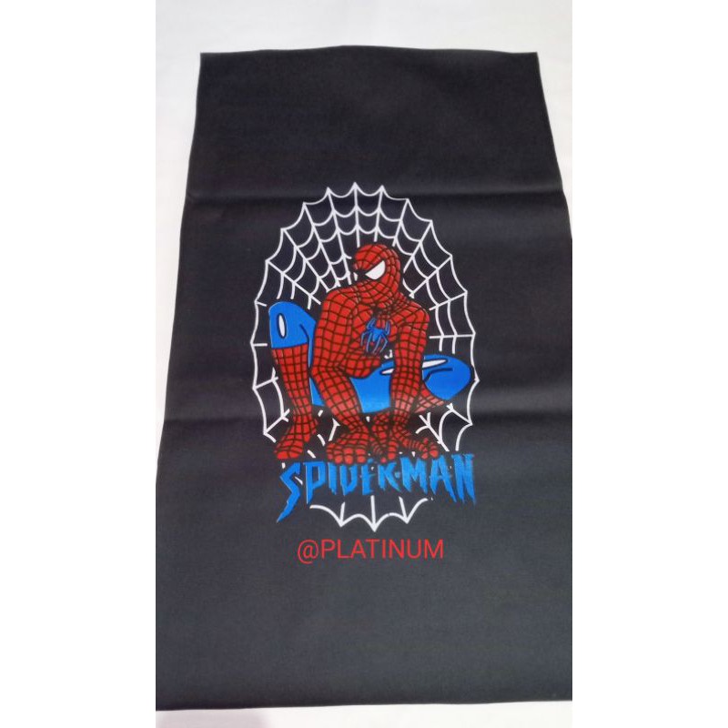 KULIT JOK / Cover jok / Sarung jok motor UNIVERSAL Standart karakter SPIDERMAN bahan ORIGINAL