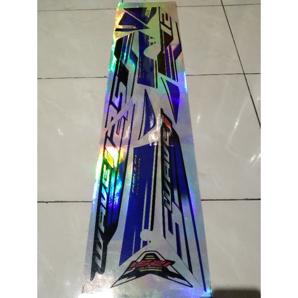 STRIPING STIKER WAVE SUPRA X 125 OLD HOLOGRAM