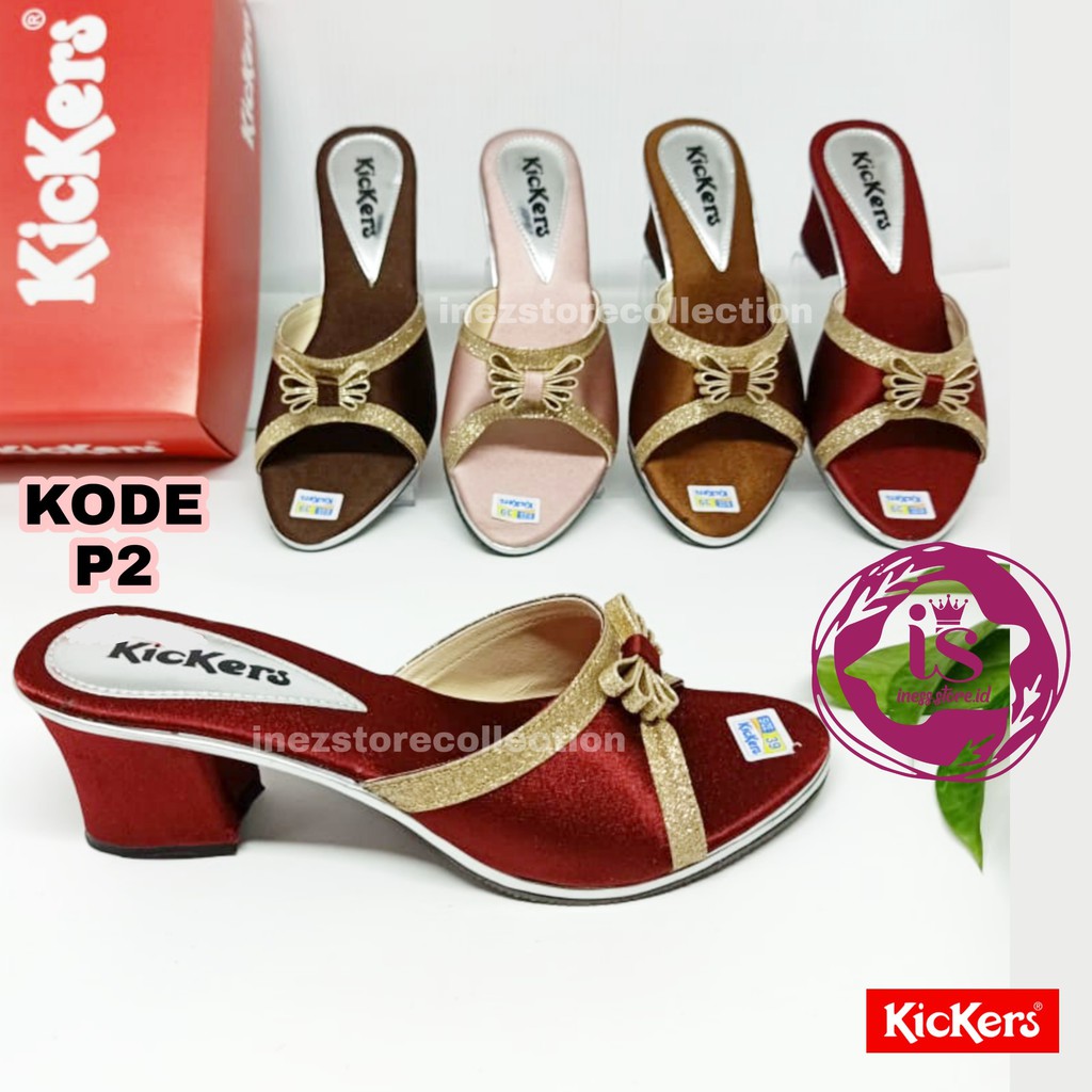 WEDGES SANDAL WANITA KICKERS KODE P-2 MURAH HARGA GROSIR