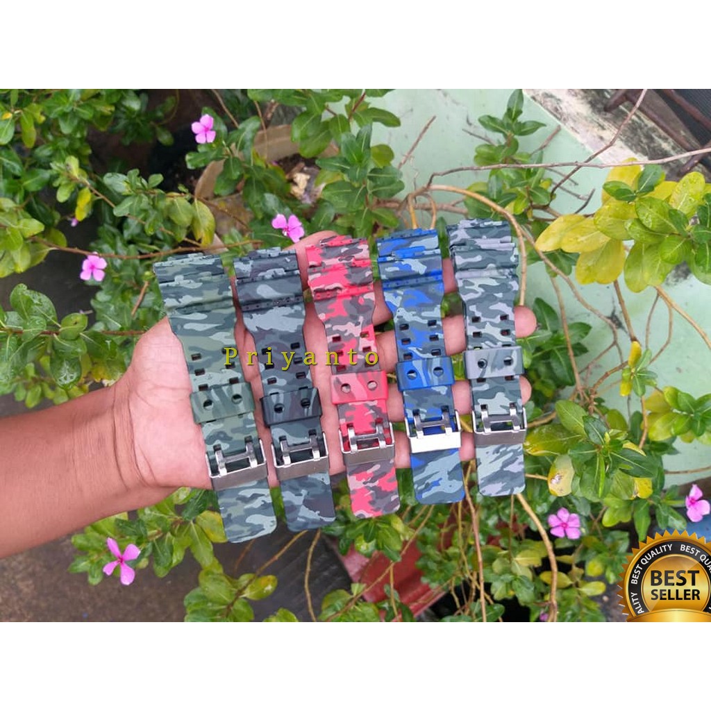 Tali Strap jam tangan Rubber Casio G-shock karet type cek diskripsi