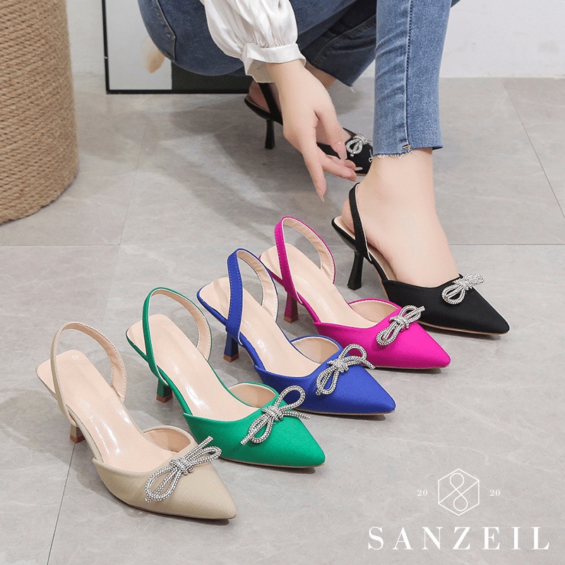 [✅BISA COD] SANZEIL Sandra Heels elegant wanita VIRAL 2021 2022 #1444