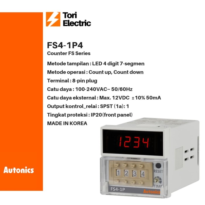 AUTONICS COUNTER FS4-1P4 100% ORI