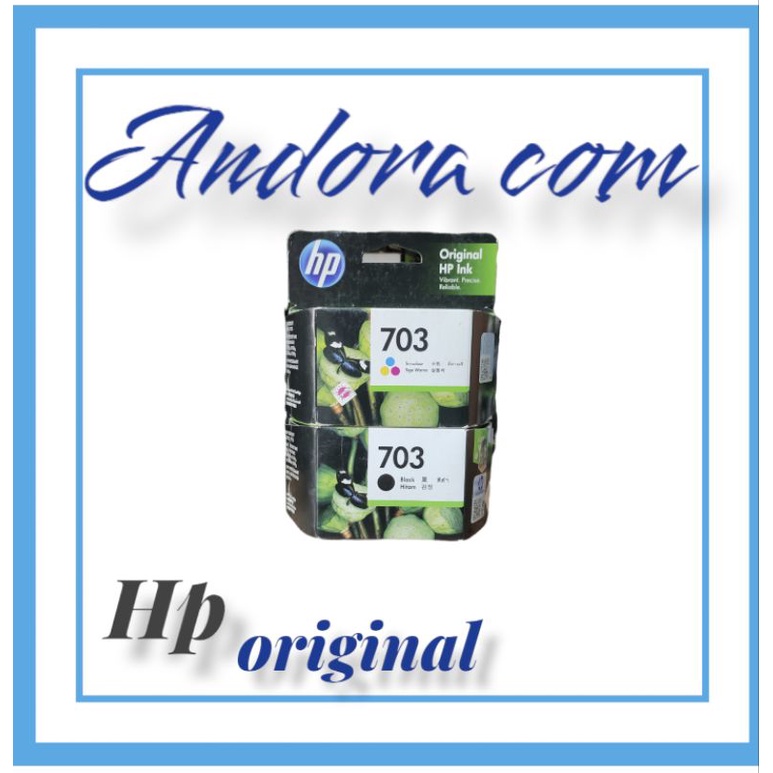 Tinta printer hp 703 black&color original