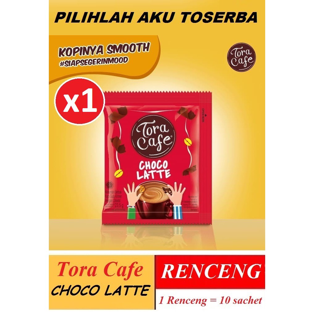 Torabika TORA CAFE Choco Latte 23,5gr x 10pcs (HARGA RENCENG)