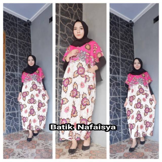 Daster ibu Lengan Pendek Adem Dipakai