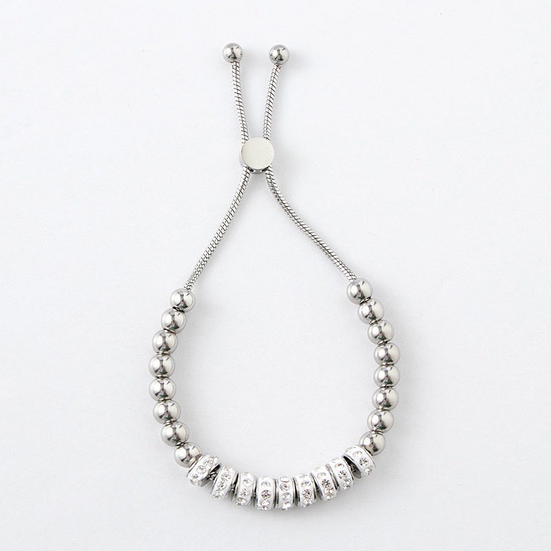 Gelang serut ring zircon full titanium anti karat korea fashion - ercassia