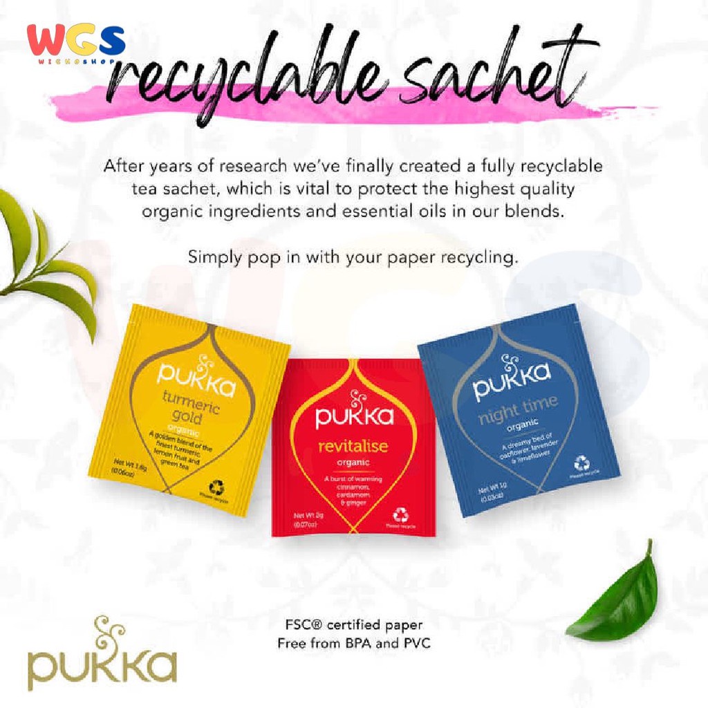 Pukka Day to Night Five Organic Herbal Teas 20 sachets 32.4g