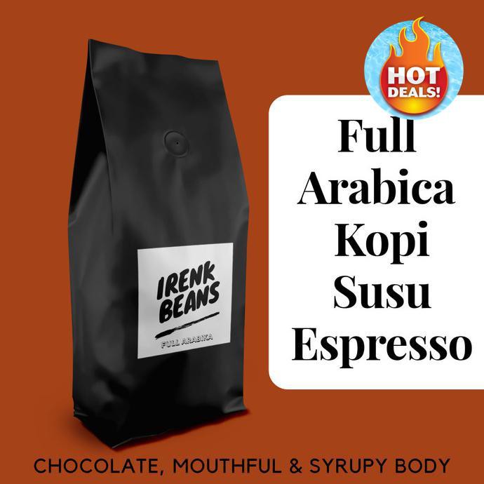 

Full Arabika Premium Irenk Beans Gayo Bali Kopi Susu Espresso 1Kg Best Seller