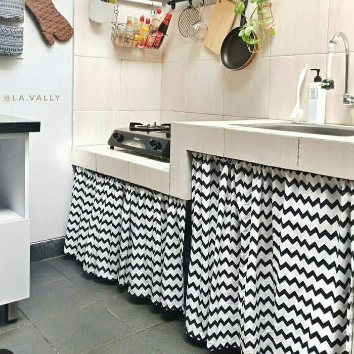 Horden gorden kolong dapur retro hitam