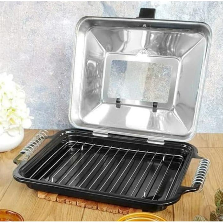 Maspion CRYSTAL OVEN Alat Panggang 26 cm Panggangan Daging Anti Lengket