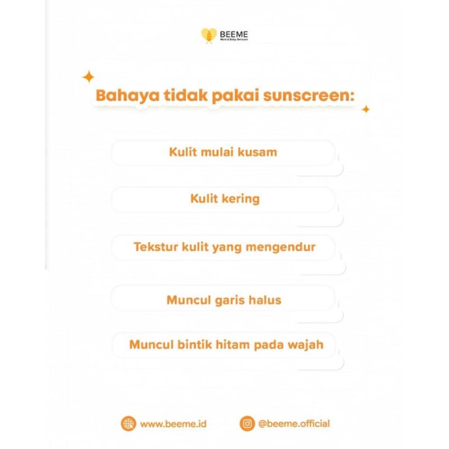 Beeme Honey Sunscreen Lotion SPF50+++ With Niacinamide - Sunscreen Anak Bayi dan Dewasa 20gr