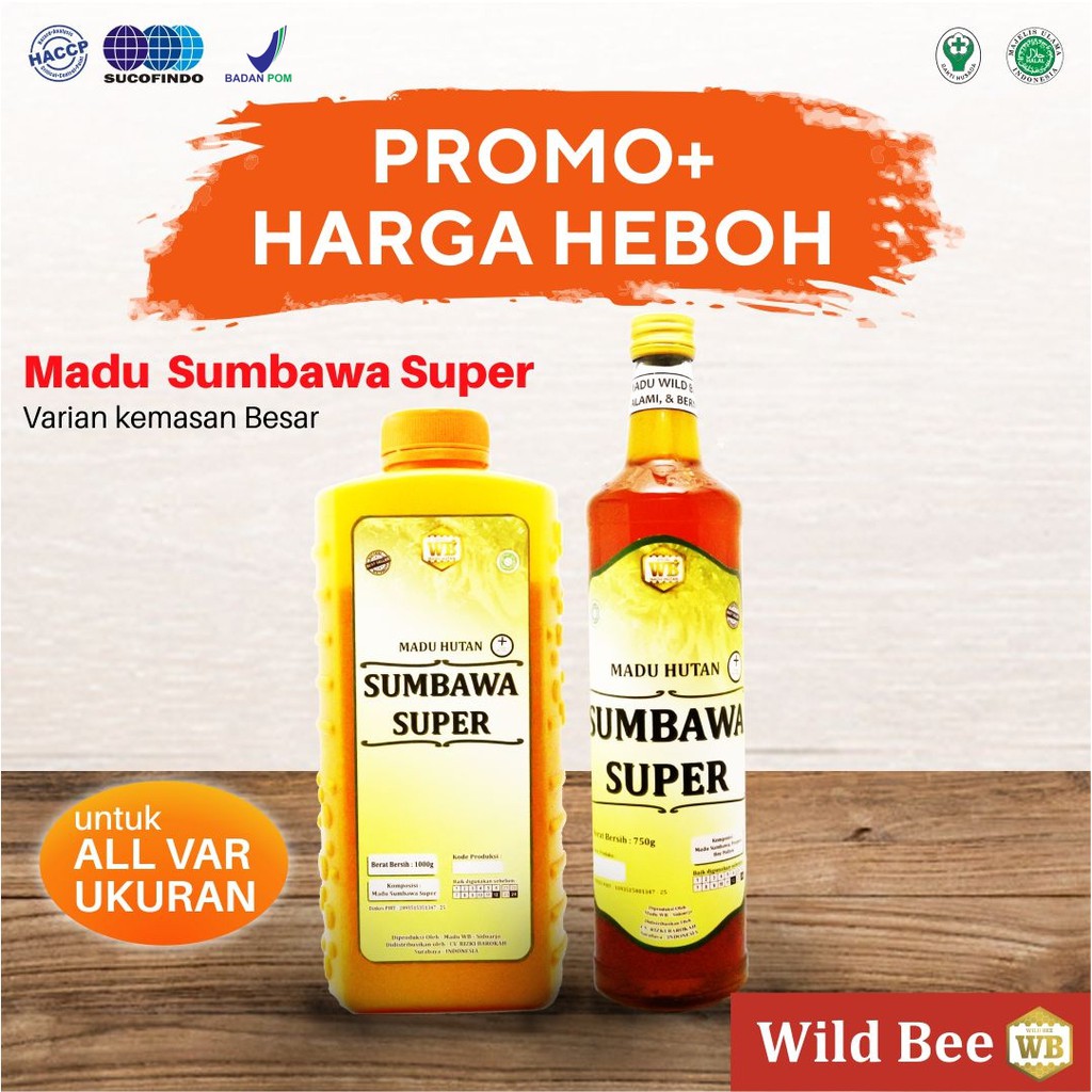 

Madu Sumbawa Super 1000gr/ Lebah Apis Dorsata -Garansi Murni & Asli 100%