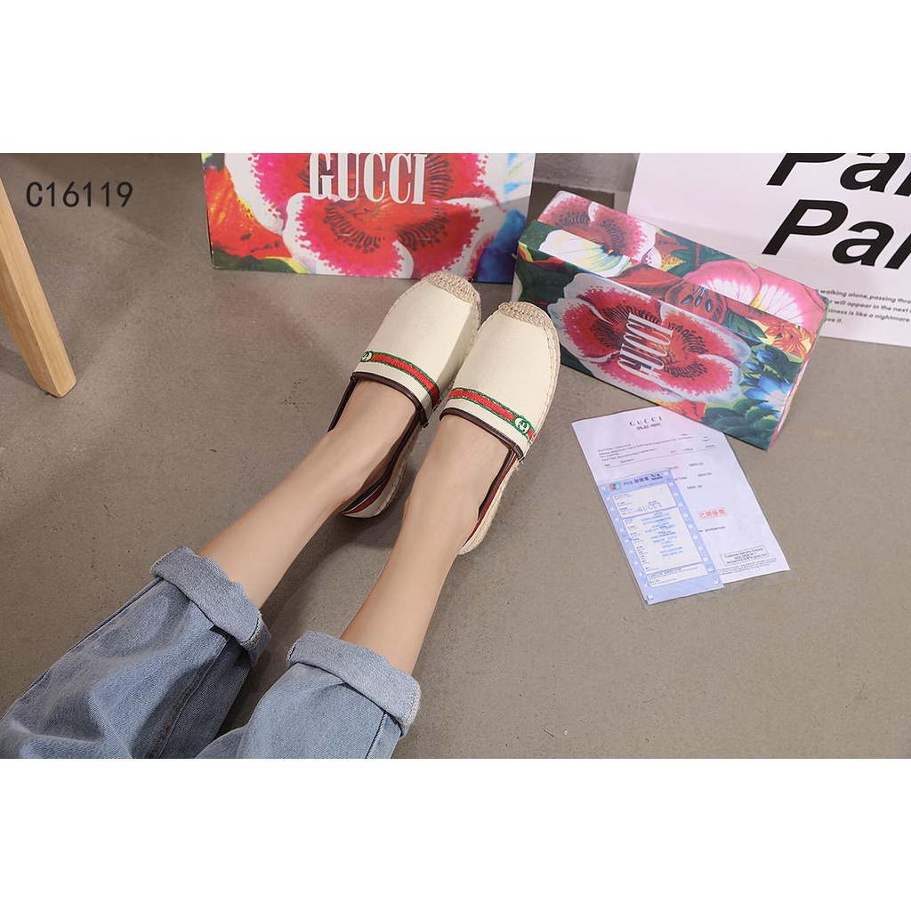 GC  Espadrilles Canvas Flat Shoes C16119 Sepatu Flat &amp; Ballerina Sepatu Wanita