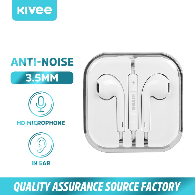 KIVEE headset Earphone gaming musik in ear 3.5mm headset oppo vivo xiaomi Android