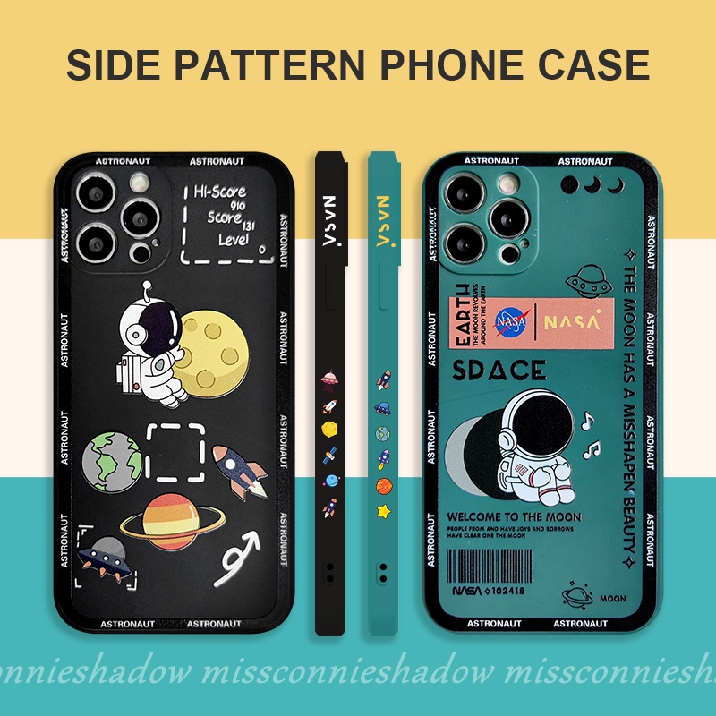 Casing Xiaomi Redmi Note 8 9 Redmi 9A 9 10 Note 10S 10 Pro Max Plus Redmi 9T 9C NFC Poco X3 M3 Pro Poco F3 Motif NASA