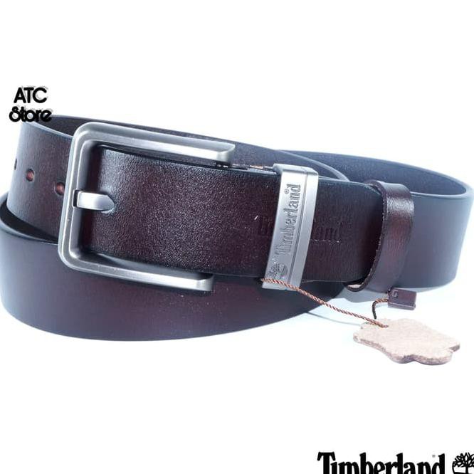 VKUJ IKAT PINGGANG PRIA / SABUK KULIT IMPORT / GESPER TIMBERLAND PREMIUM - HITAM A7QX
