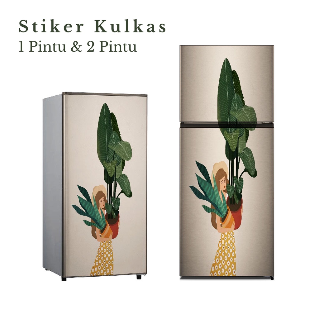 Stiker Kulkas 1 Pintu dan 2 Pintu motif Minimalist Kode MT-17 - FX