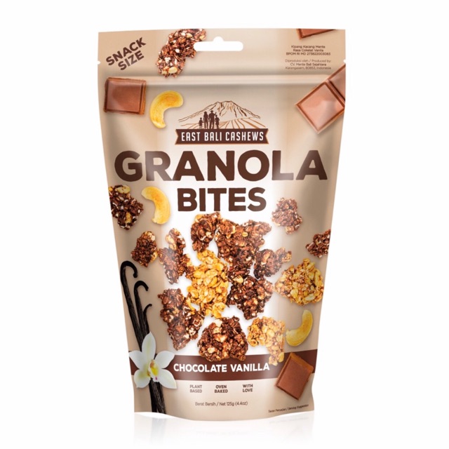 

GRANOLA BITES CHOCOLATE VANILLA EAST BALI CASHEWS