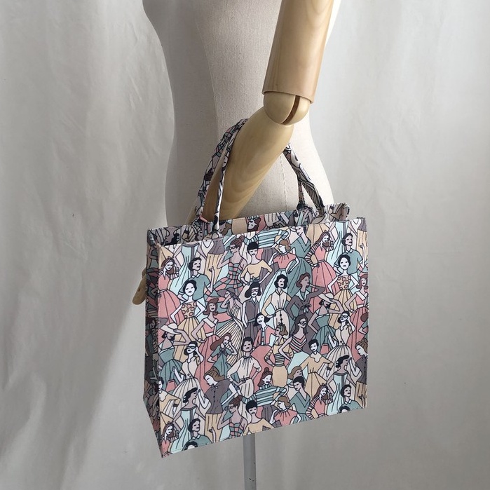 Tas Tote Library Small - Tropical