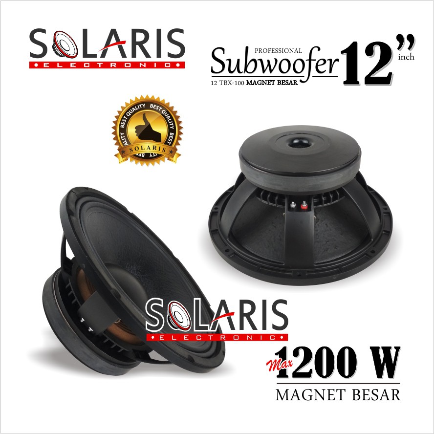 SUBWOOFER 12 Inch 1200 Watt CRIMSON 12 TBX-100