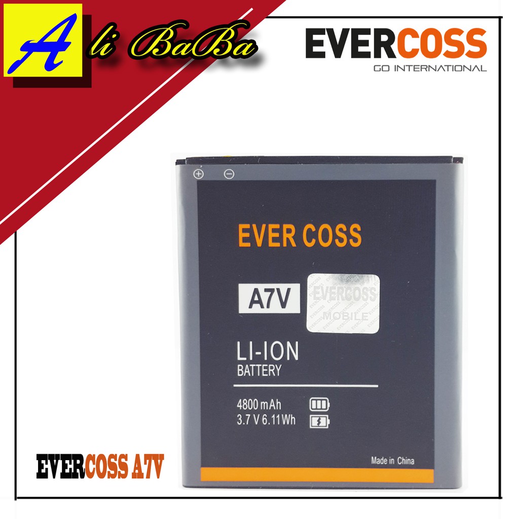 Baterai Handphone Evercoss A7V Doubel Power Original Evercoss Baterai Batre Battery HP Evercoss A7V