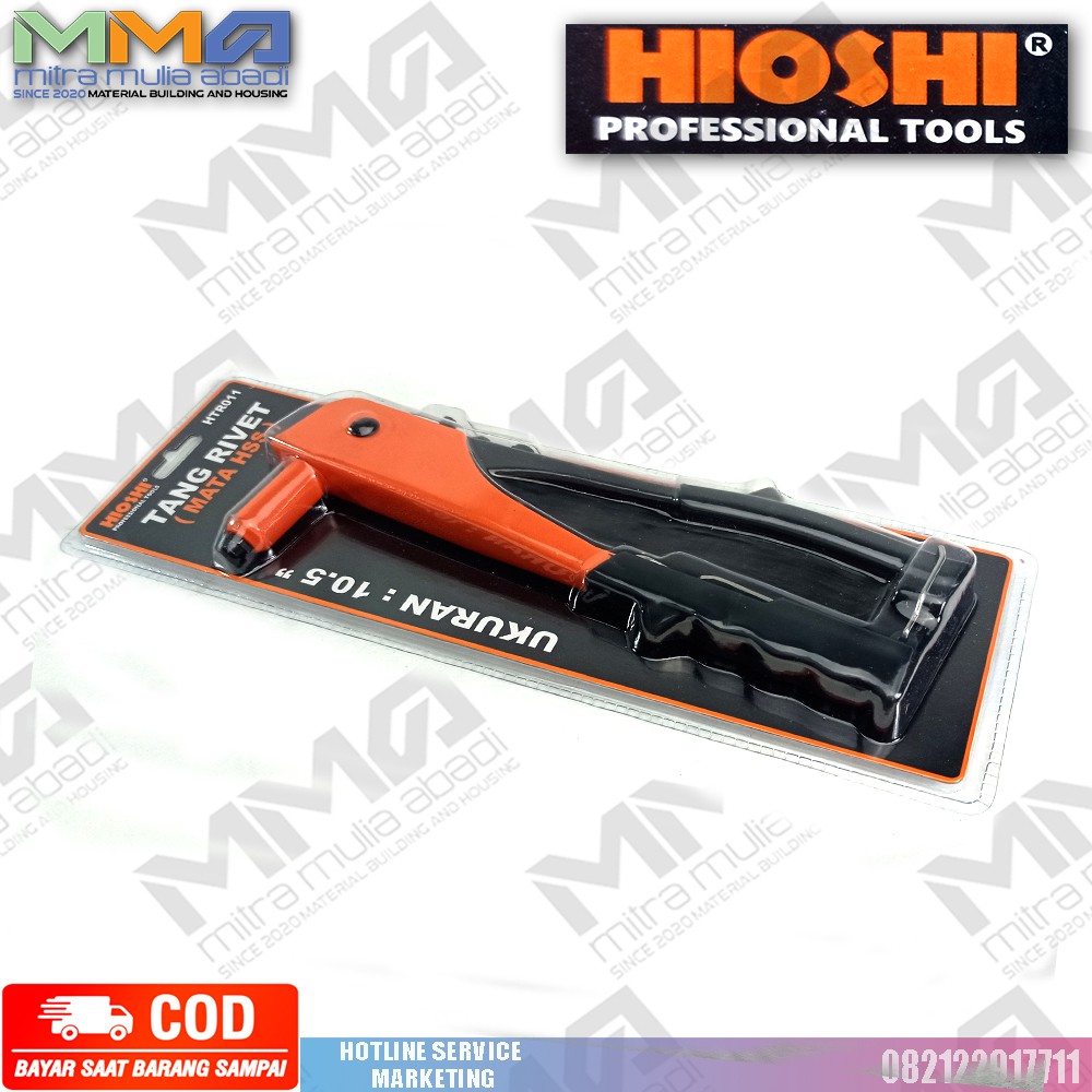 Tang Rivet Hioshi 10,5 Inch l Hand Rivet l Tang Ripet Mata Hss