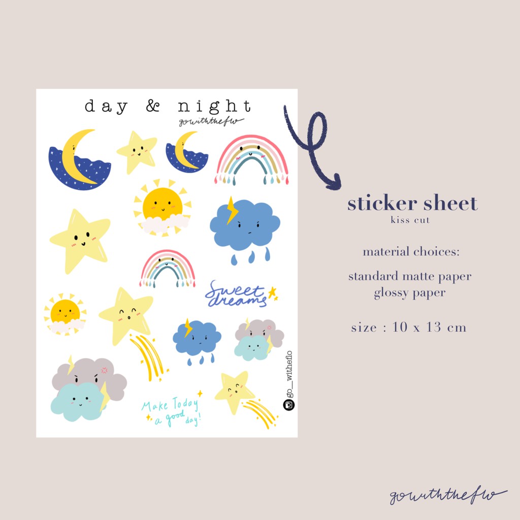 

Day + Night Sticker Sheet