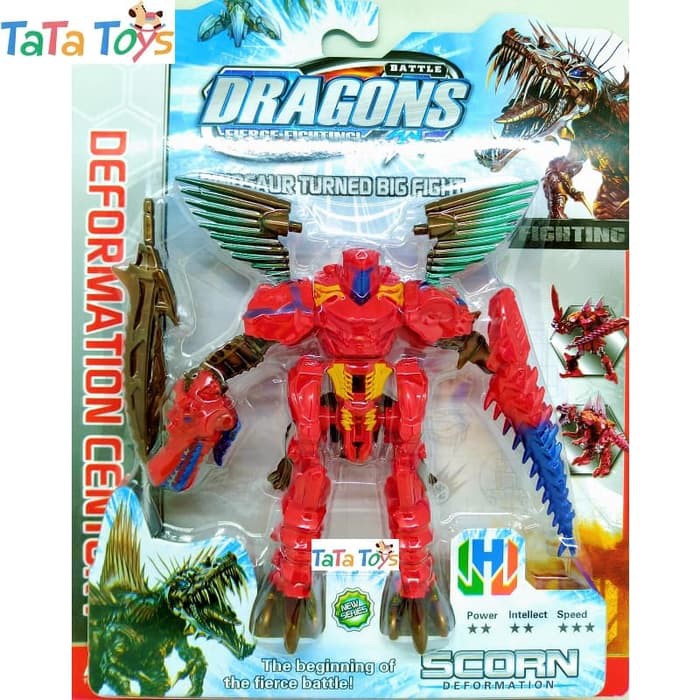 Robot Transformers Dinobot Scorn Deformation - Battle Dragons Autobot