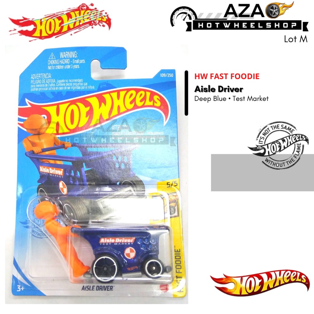 NEW ARRIVAL | Diecast Hot Wheels AISLE DRIVER Biru Fast Foodie Test Market HW Hotwheels Mobil Mainan Anak Lot M 2021 Reguler Basic Termurah Curah Murah Scale 64