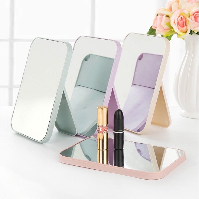 Cermin Lipat Persegi Portable Beauty Mirror Kaca Rias Make Up