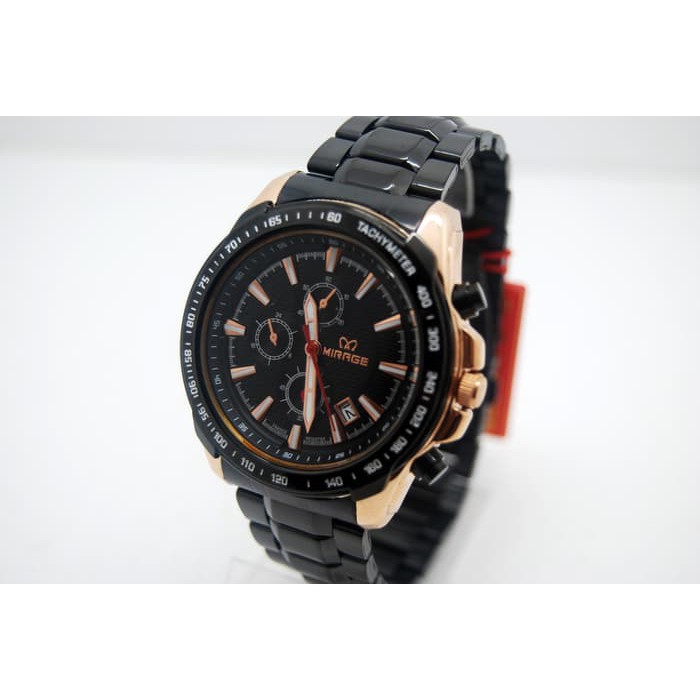 Jam Tangan Pria Mirage 8305pH Hitam Rosegold