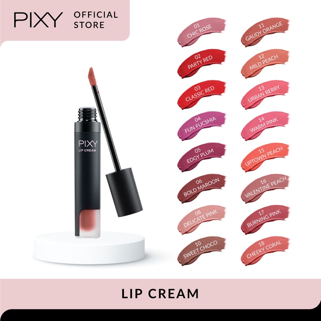 Ningrum Kecantikan Bibir Lip cream Pixy Komestik Lipstik Mate - 8015