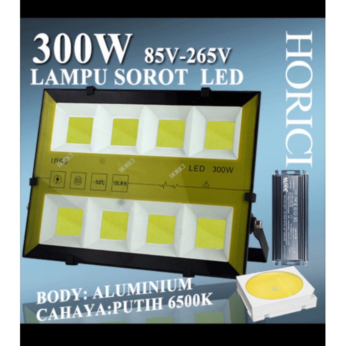 lampu sorot led kap sorot led sorot 300w 300 w 300watt outdoor led