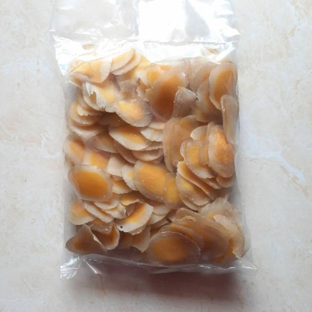 

Krupuk telur Asin Mentah 250 GR