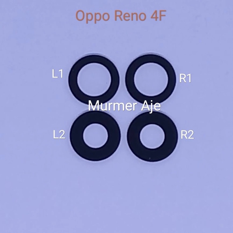 Camera Lens Lensa kamera kaca kamera belakang Oppo Reno 4F Reno4 F